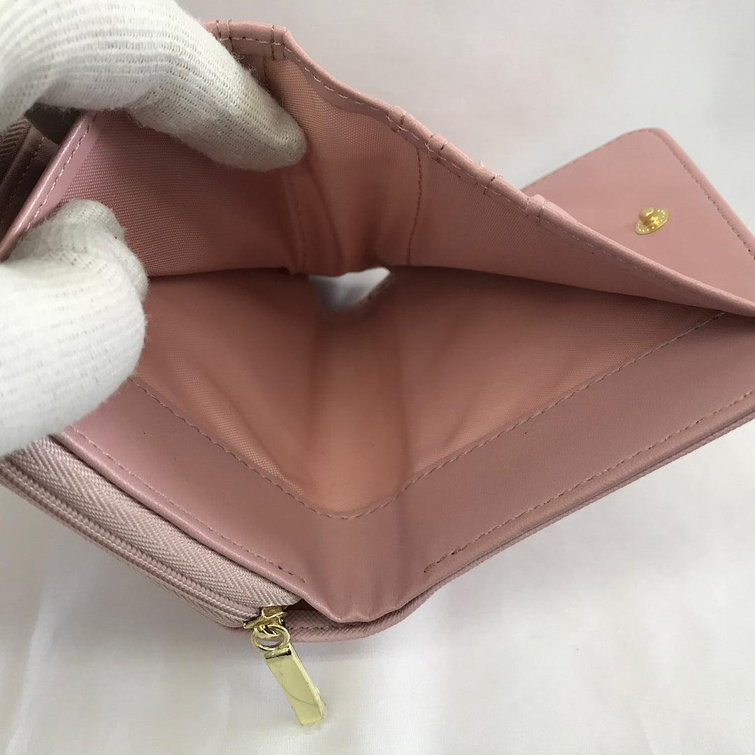 『USED』 
 
 mofu sand モフサンド 財布 二つ折り財布 
 ピンク系