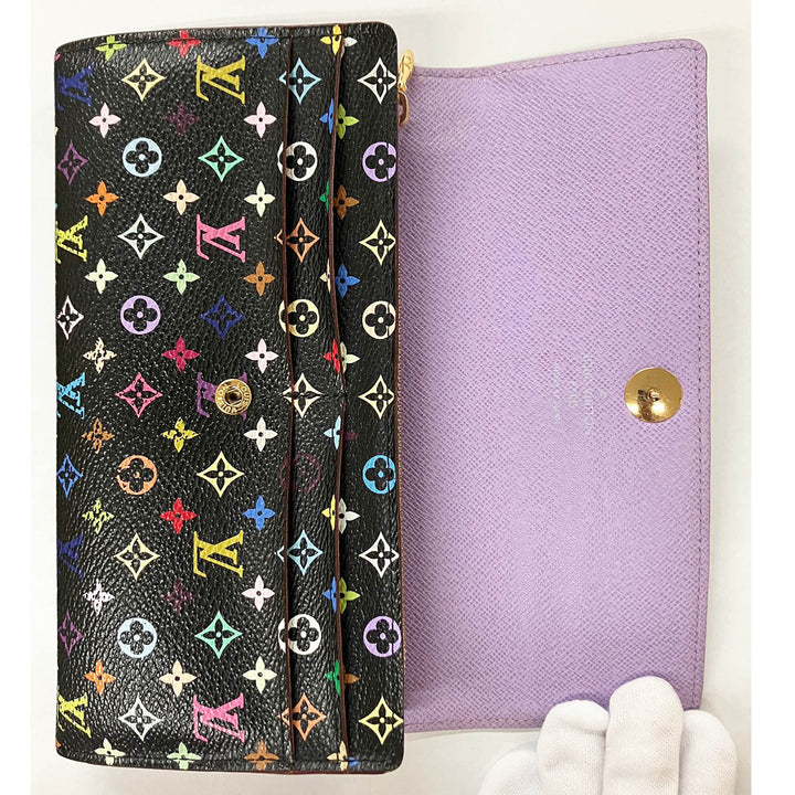 LOUIS VUITTON ルイ・ヴィトン 
 ポルトフォイユ・サラ ヴィオレ M60273 長財布 
PVC ブラック