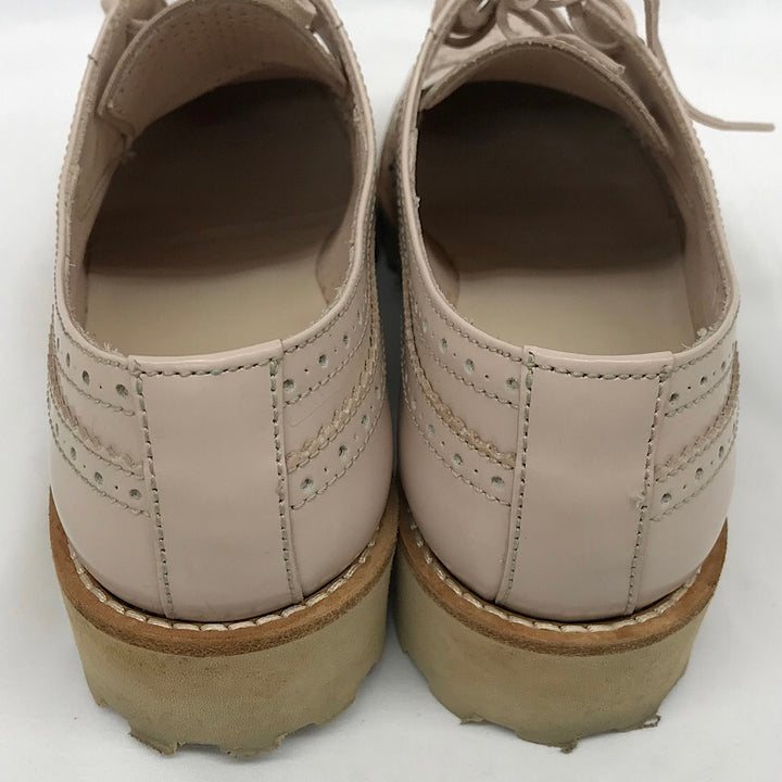 『USED』 
 
 Pertini IENA ラバーソールレースアップシューズ 37 ローファー 
レザー ピンク系