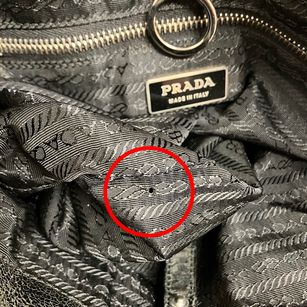 PRADA プラダ 
 トートバッグ 
レザー ブラック