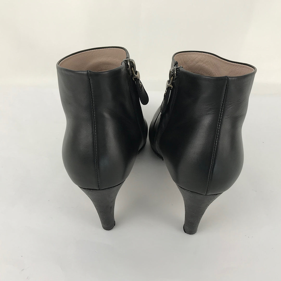 『USED』 
Salvatore Ferragamo フェラガモ 
 25.5cm 0070KZ ブーツ 
レザー ブラック系