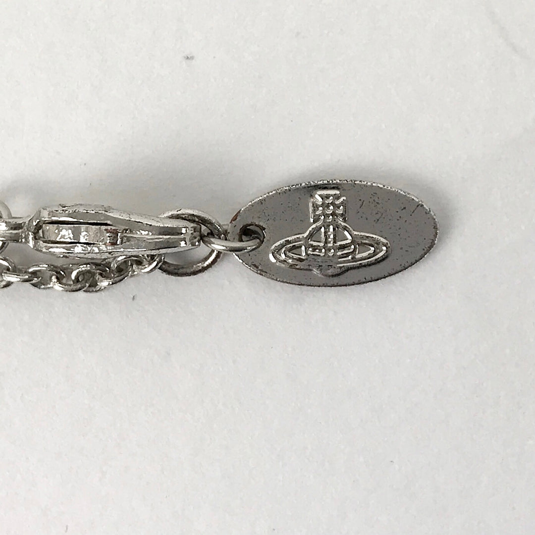 『USED』 真鍮/クリスタル  
Vivienne Westwood  ディアマンテハートペンダント ネックレス
 5.5g