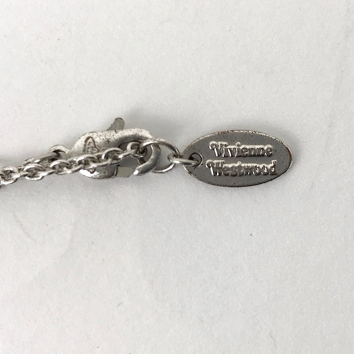 『USED』 真鍮/クリスタル  
Vivienne Westwood  ディアマンテハートペンダント ネックレス
 5.5g