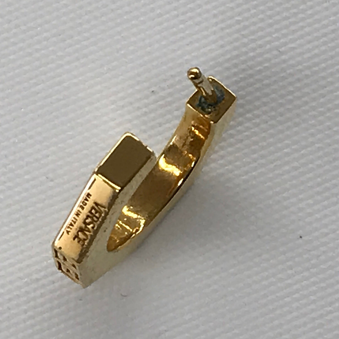 『USED』 メタル 
VERSACE  グレカオクタゴン　フープ ピアス