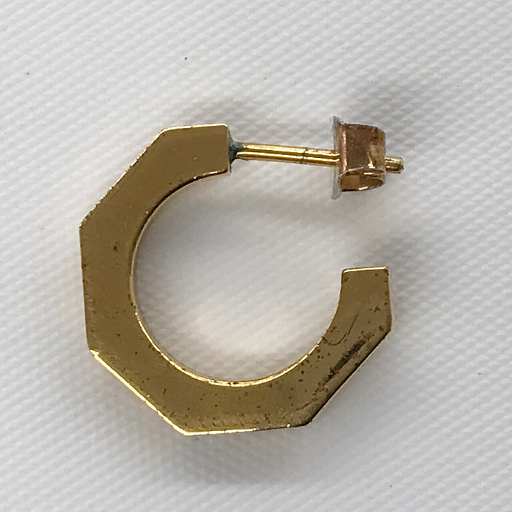 『USED』 メタル 
VERSACE  グレカオクタゴン　フープ ピアス