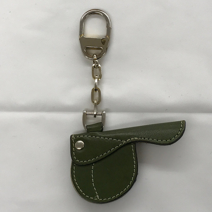 『USED』 
SOMES SADDLE ソメスサドル 
 BJ-03 キーホルダー 
牛革 グリーン系