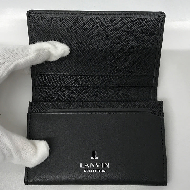 『未使用品』 
LANVIN ランバン 
 LANVIN　名刺入れ JLMW7EM1-10 名刺入れ 
牛革 ブラック