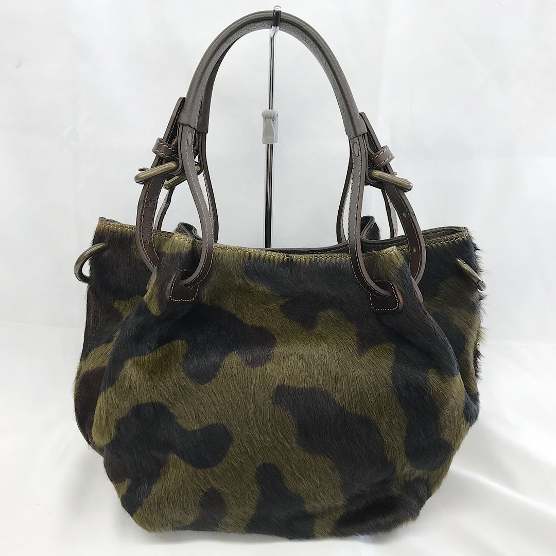 『美品』 
 
 ALCHIMIA アルキミア 迷彩柄2way ショルダーバッグ ハンドバッグ 
ハラコ/レザー