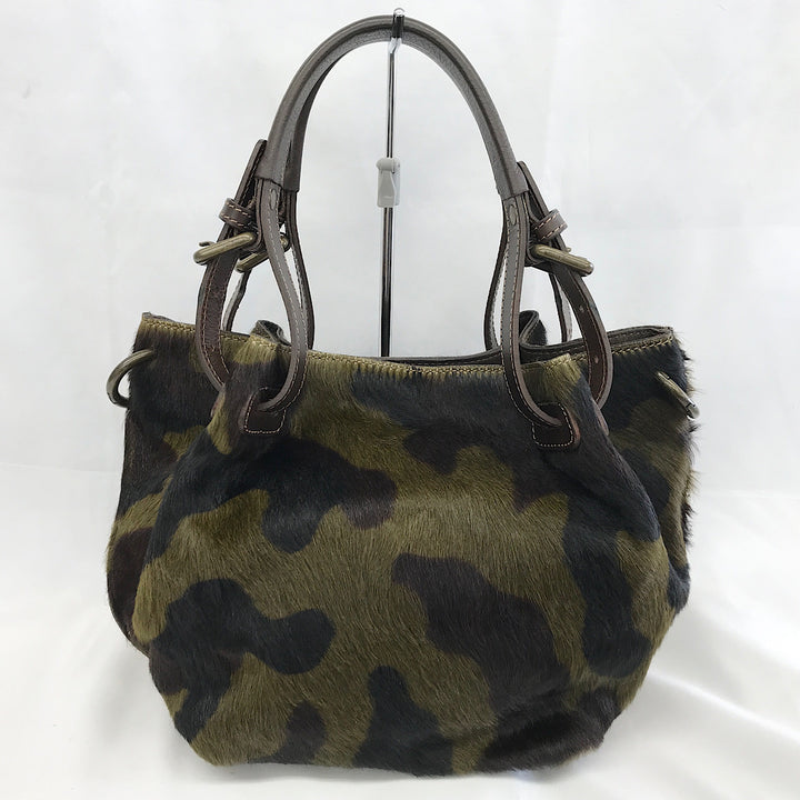『美品』 
 
 ALCHIMIA アルキミア 迷彩柄2way ショルダーバッグ ハンドバッグ 
ハラコ/レザー