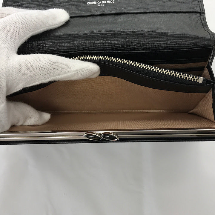 『USED』 
COMME CA DU MODE コムサ・デ・モード 
 財布 長財布 
牛革 ブラック