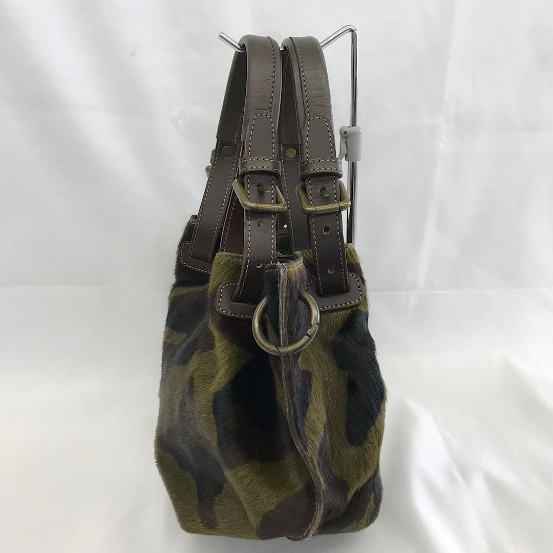 『美品』 
 
 ALCHIMIA アルキミア 迷彩柄2way ショルダーバッグ ハンドバッグ 
ハラコ/レザー