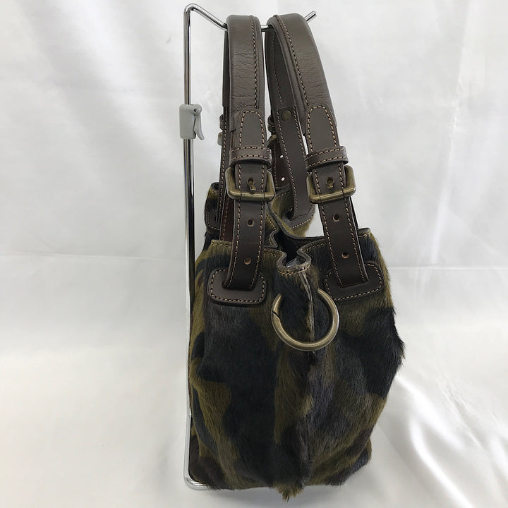 『美品』 
 
 ALCHIMIA アルキミア 迷彩柄2way ショルダーバッグ ハンドバッグ 
ハラコ/レザー