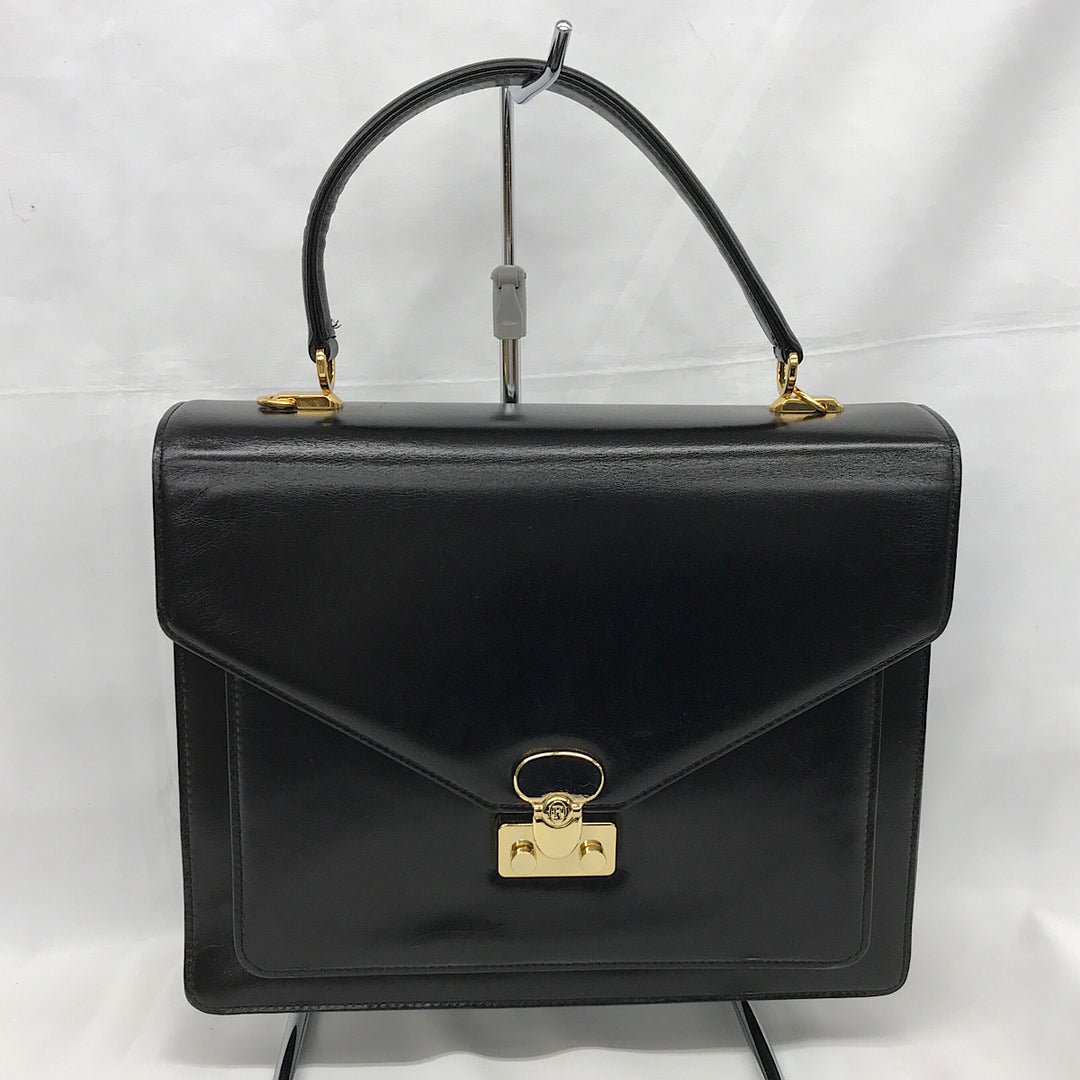 『USED』 
ROPE' ロペ 
 バッグ ハンドバッグ 
レザー ブラック