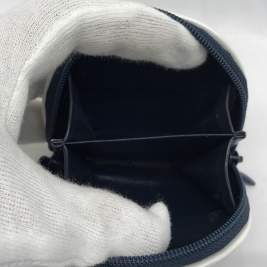 『USED』 
Kitamura キタムラ 
 ラウンドジップ NH005 コインケース 
 ネイビー系