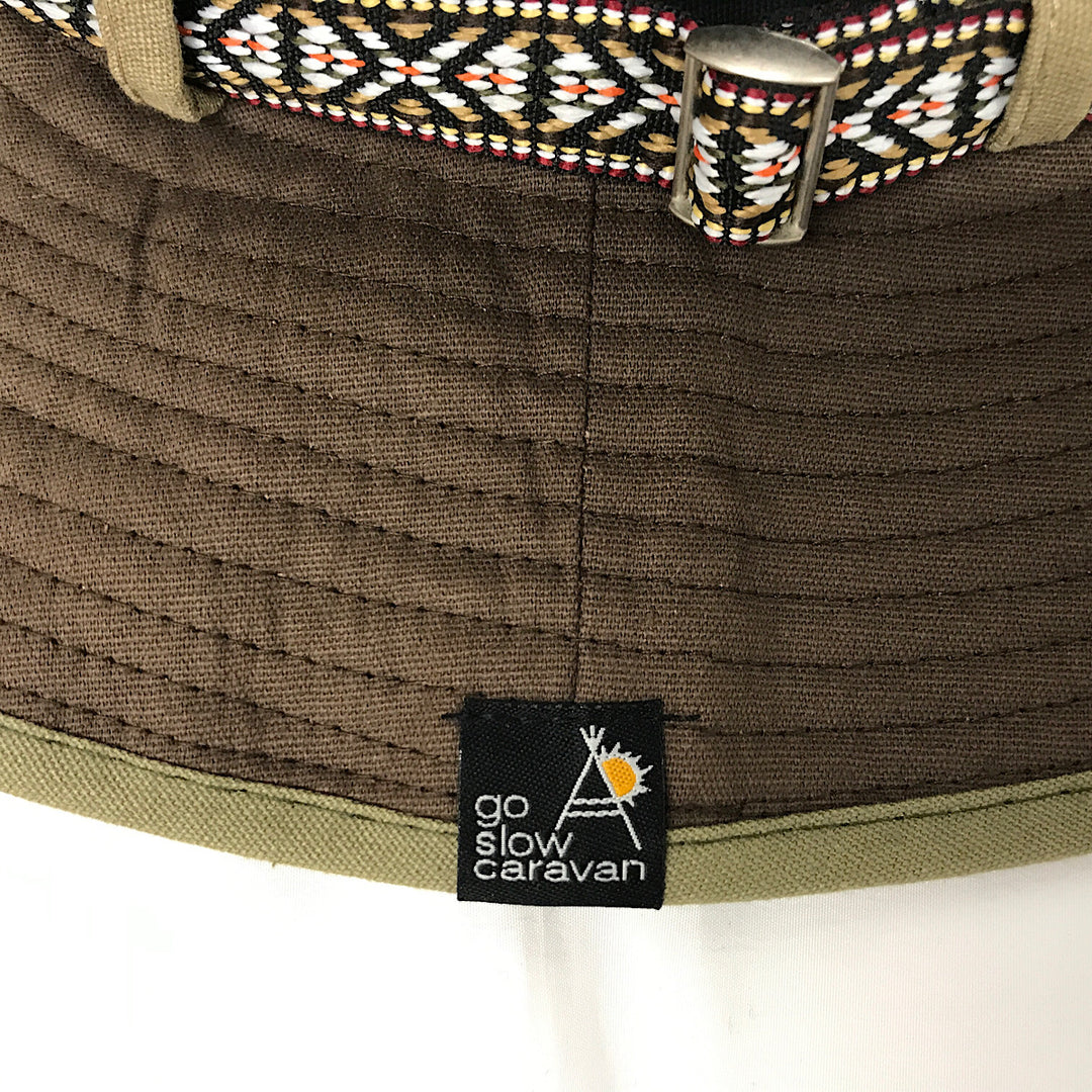 『USED』 
 
 GO Slow caravan ゴースローキャラバン LCクレイジーキャンパーHAT 帽子 ハット 
コットン カーキ系