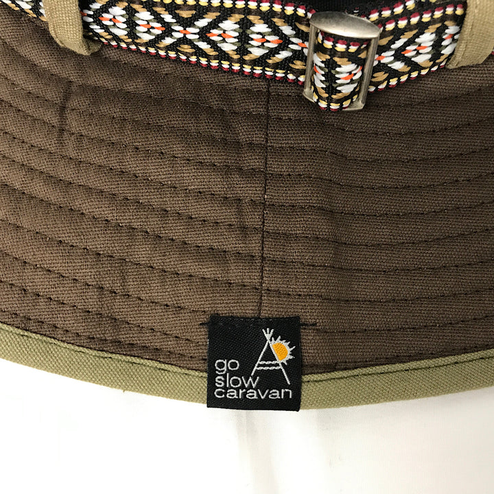 『USED』 
 
 GO Slow caravan ゴースローキャラバン LCクレイジーキャンパーHAT 帽子 ハット 
コットン カーキ系