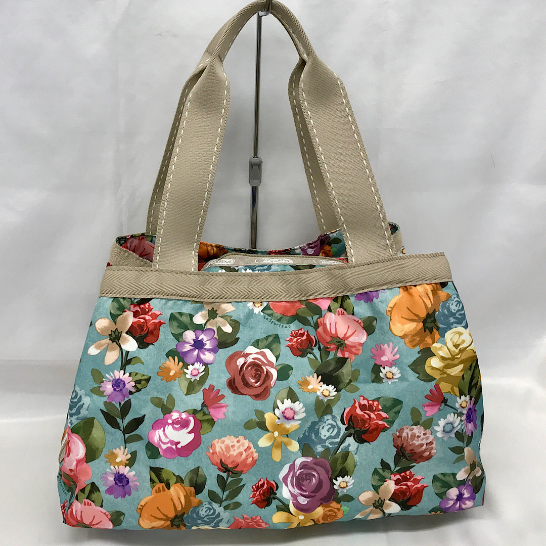 『美品』 
LeSportsac レスポートサック 
 花柄ボストンバッグ トートバッグ 
ナイロン 画像でご確認ください。