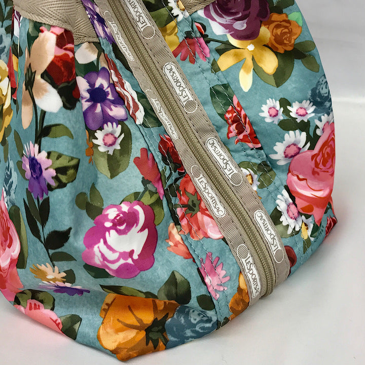 『美品』 
LeSportsac レスポートサック 
 花柄ボストンバッグ トートバッグ 
ナイロン 画像でご確認ください。