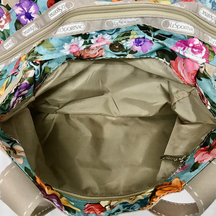 『美品』 
LeSportsac レスポートサック 
 花柄ボストンバッグ トートバッグ 
ナイロン 画像でご確認ください。