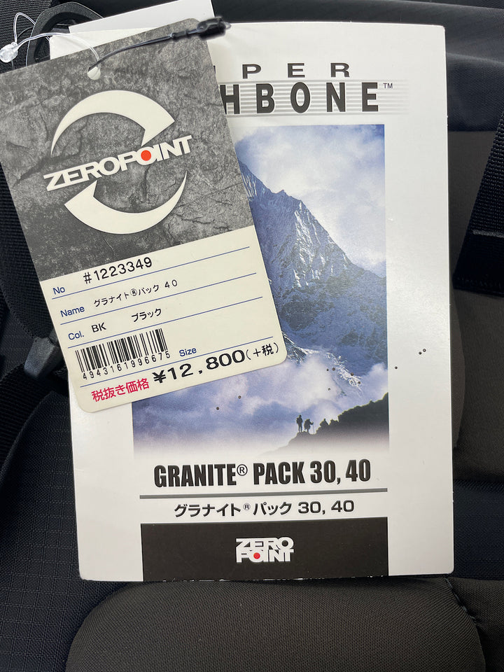 mont-bell ZEROPOINT グラナイトパック40 未使用 リュック・デイパック