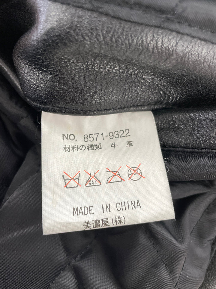 『USED』 
 
 美濃屋 ラッキーストライク シングルライダースJK 牛革 Lサイズ ライダースジャケット