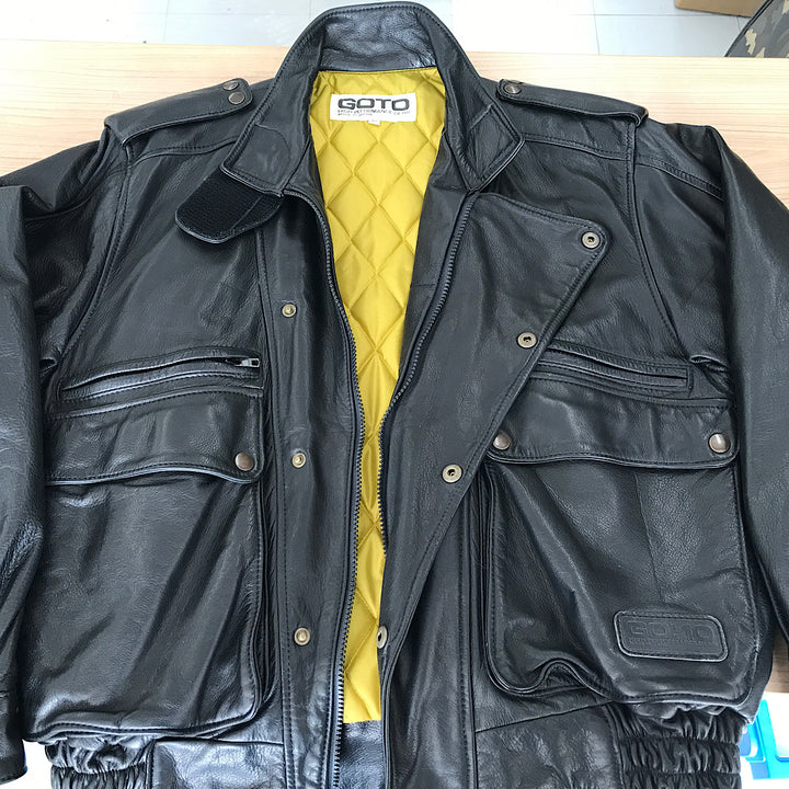 『USED』 
 
 GOTO GO:10 ゴトウ レザージャケット ライダースジャケット 
レザー ブラック