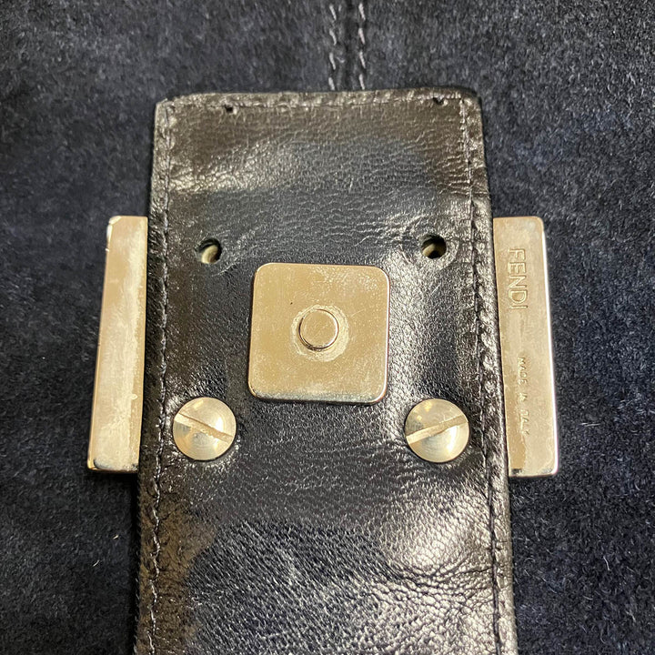 FENDI フェンディ 
 26569089 ショルダーバッグ 
スウェード ネイビー