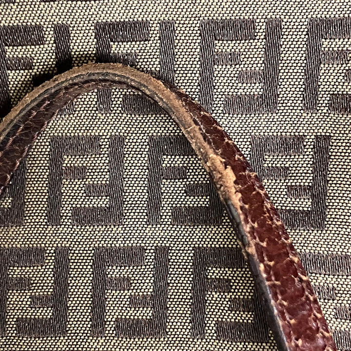 FENDI フェンディ 
 ズッキーノ トートバッグ 
 ブラウン