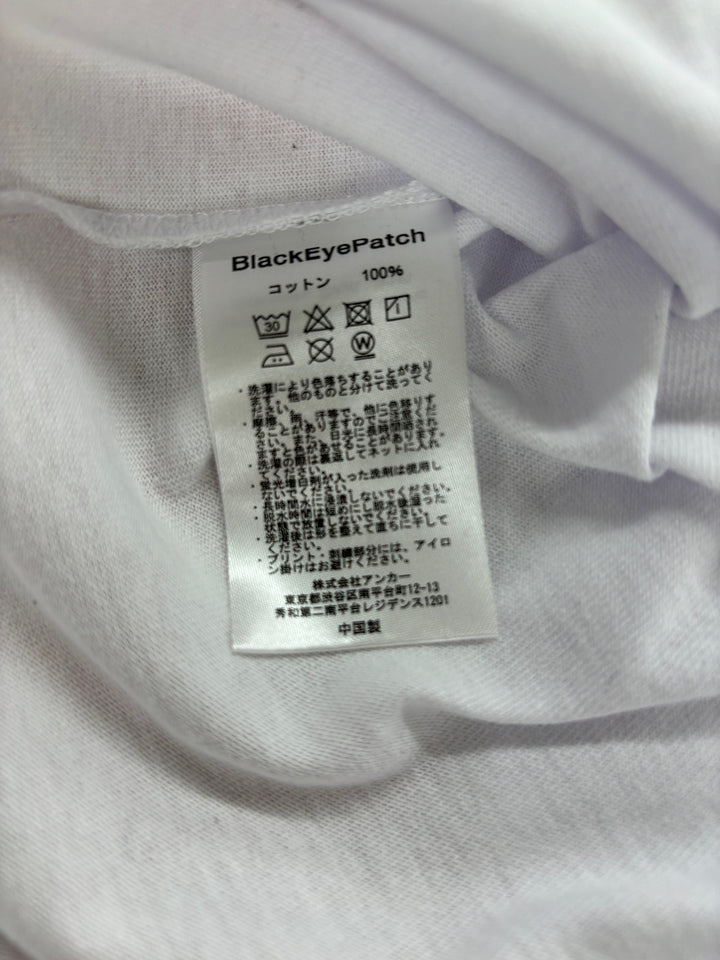 『USED』 
 
 THE BLACK EYE PATCH FLIPPED OG LABEL BEPFW23TE10 半袖Ｔシャツ 
コットン ホワイト