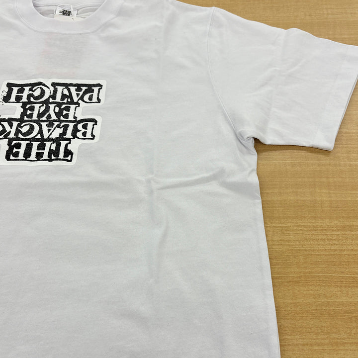 『USED』 
 
 THE BLACK EYE PATCH FLIPPED OG LABEL BEPFW23TE10 半袖Ｔシャツ 
コットン ホワイト
