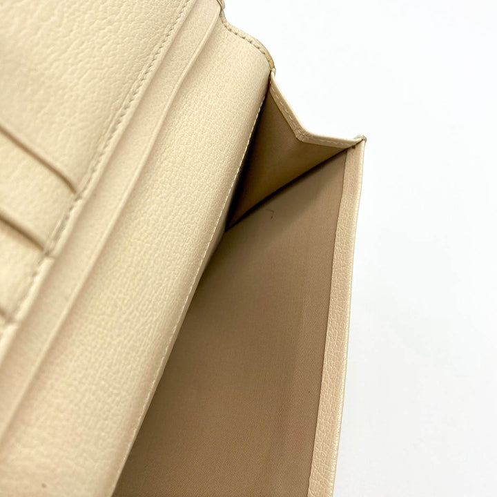 Christian Dior クリスチャンディオール 
 02-LO-0025 財布 
キャンバス ベージュ