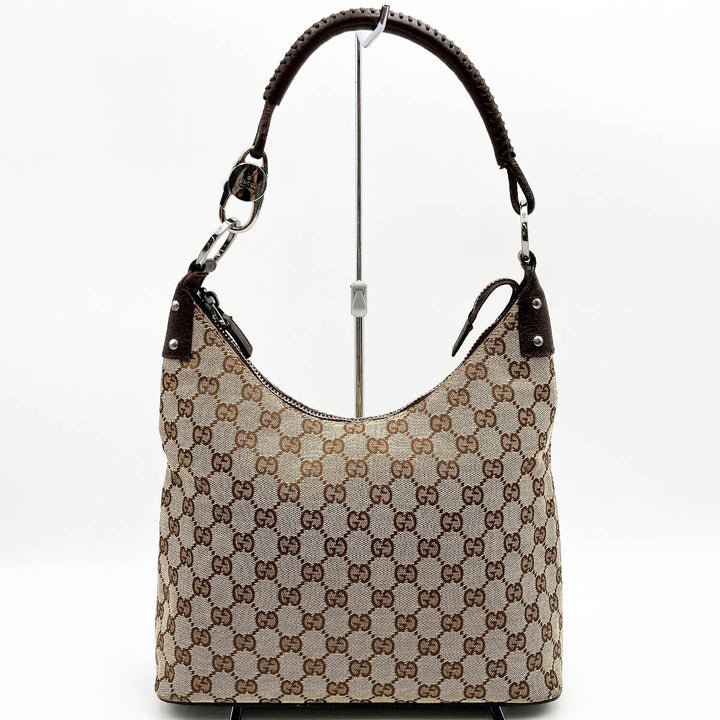 GUCCI グッチ 
 115003 ショルダーバッグ 
キャンバス/レザー  ベージュ