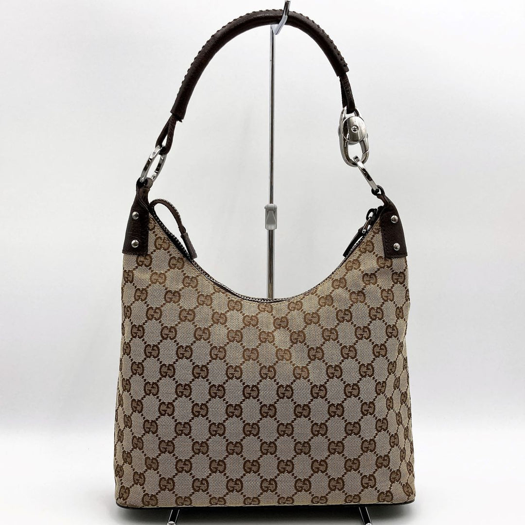 GUCCI グッチ 
 115003 ショルダーバッグ 
キャンバス/レザー  ベージュ