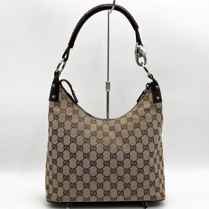 GUCCI グッチ 
 115003 ショルダーバッグ 
キャンバス/レザー  ベージュ