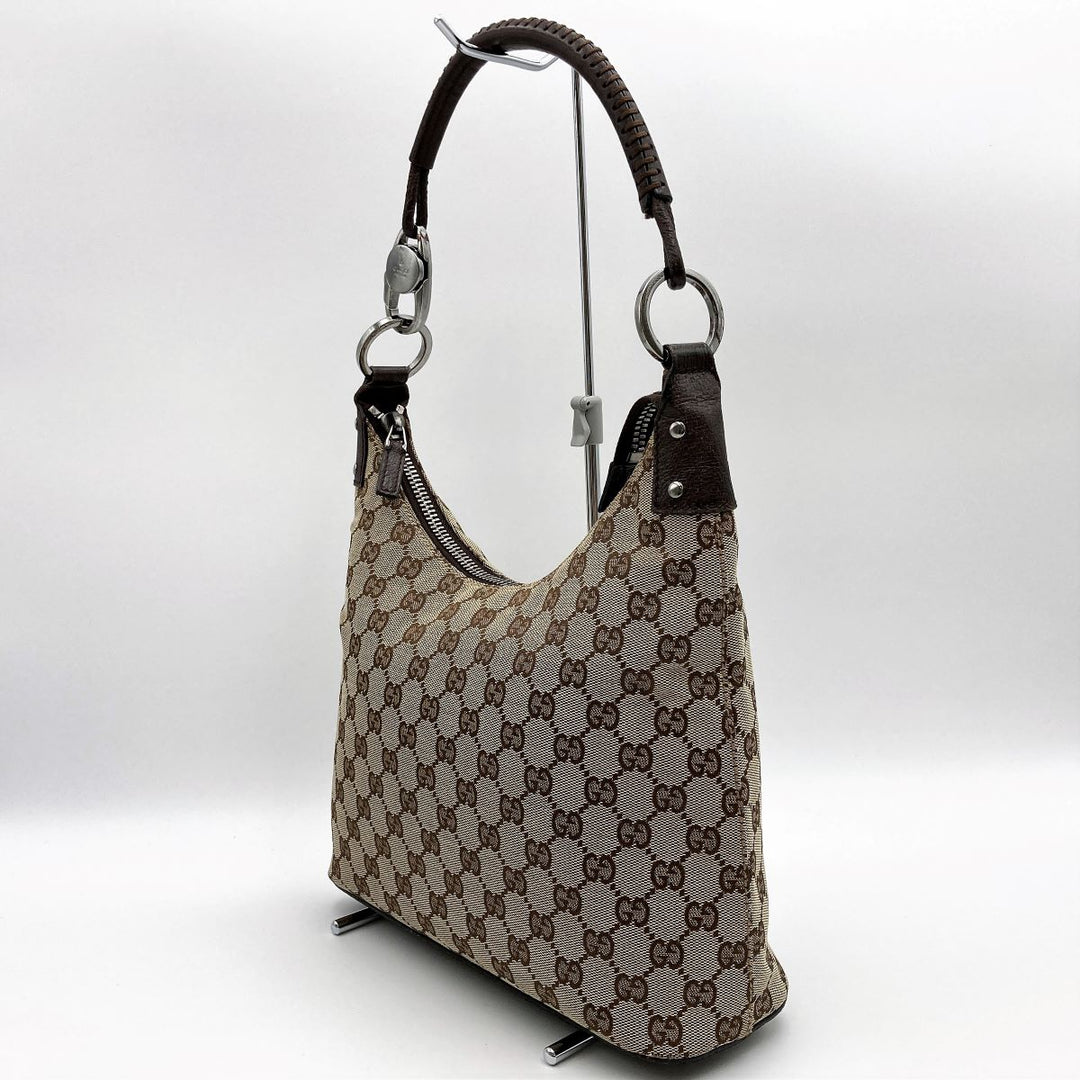 GUCCI グッチ 
 115003 ショルダーバッグ 
キャンバス/レザー  ベージュ