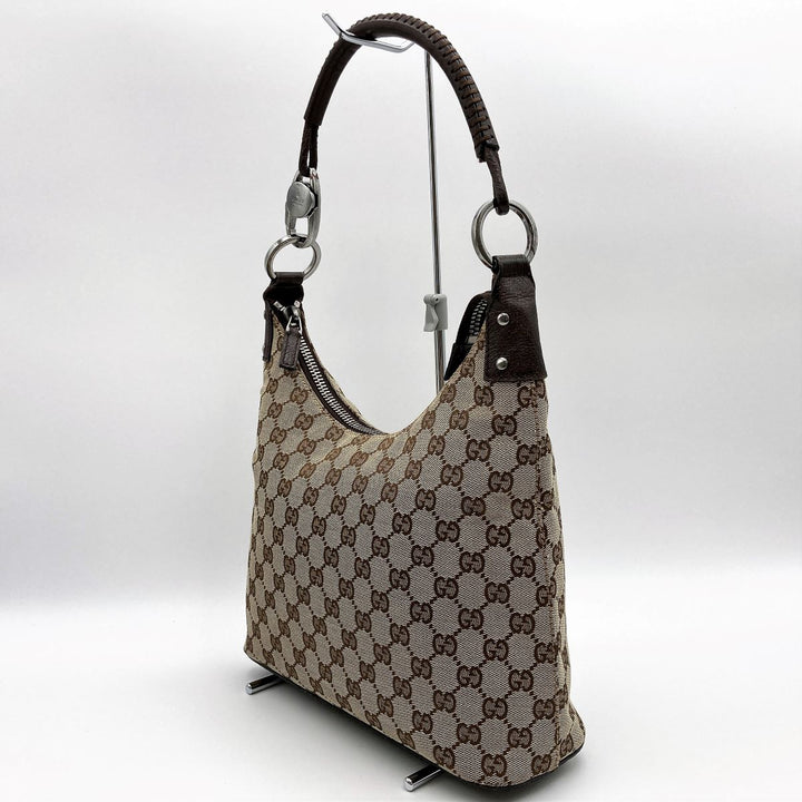 GUCCI グッチ 
 115003 ショルダーバッグ 
キャンバス/レザー  ベージュ