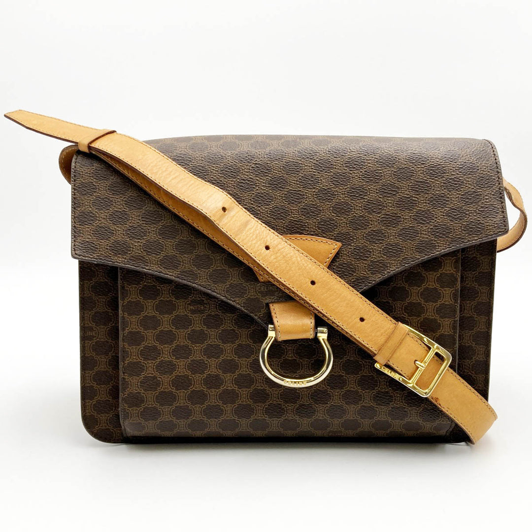 CELINE セリーヌ 
 F/C1 ショルダーバッグ 
PVC ブラウン