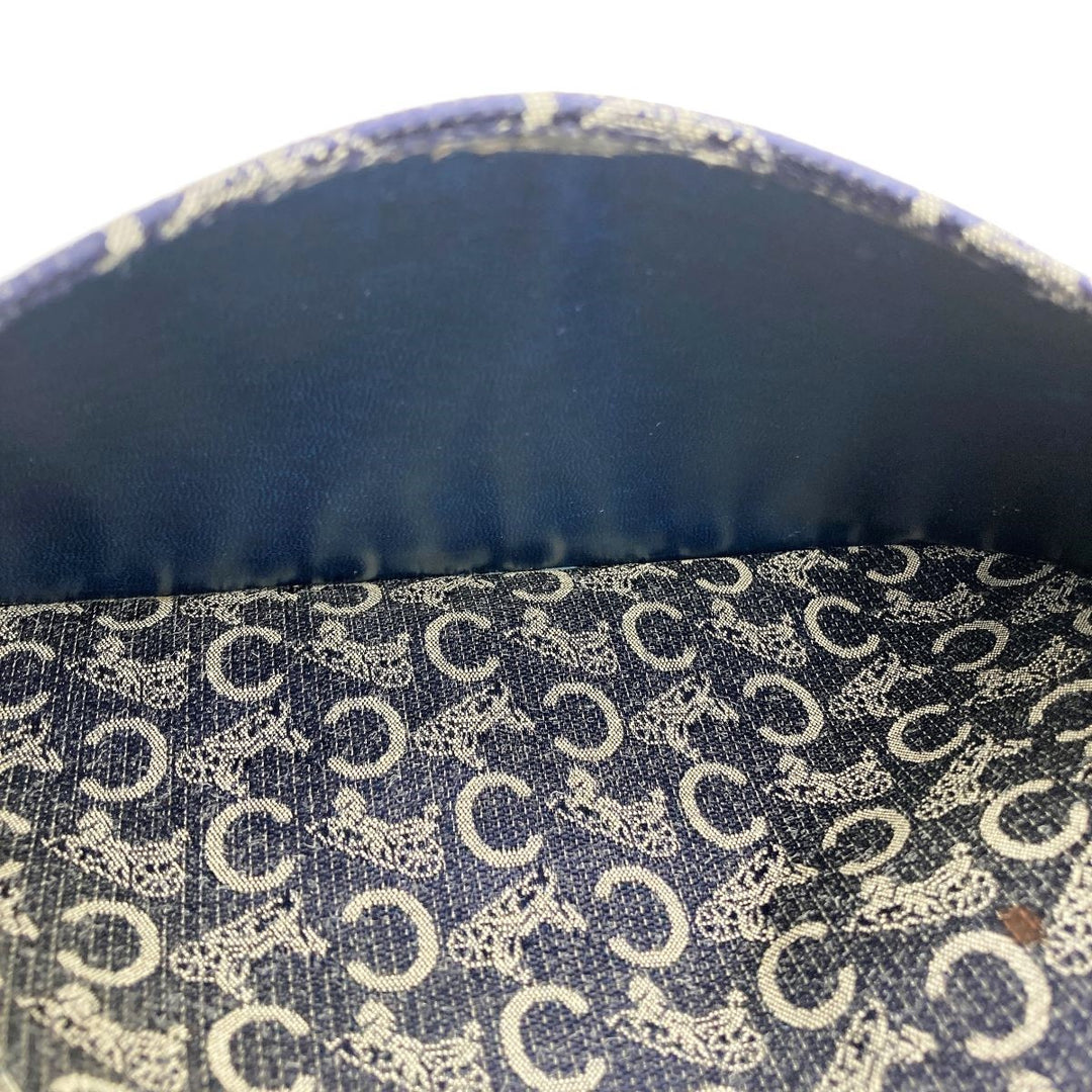 CELINE セリーヌ 
 クラッチバッグ 
キャンバス ネイビー