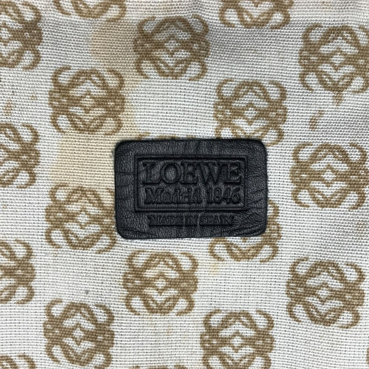 LOEWE ロエベ 
 ボストンバッグ 
レザー ブラック