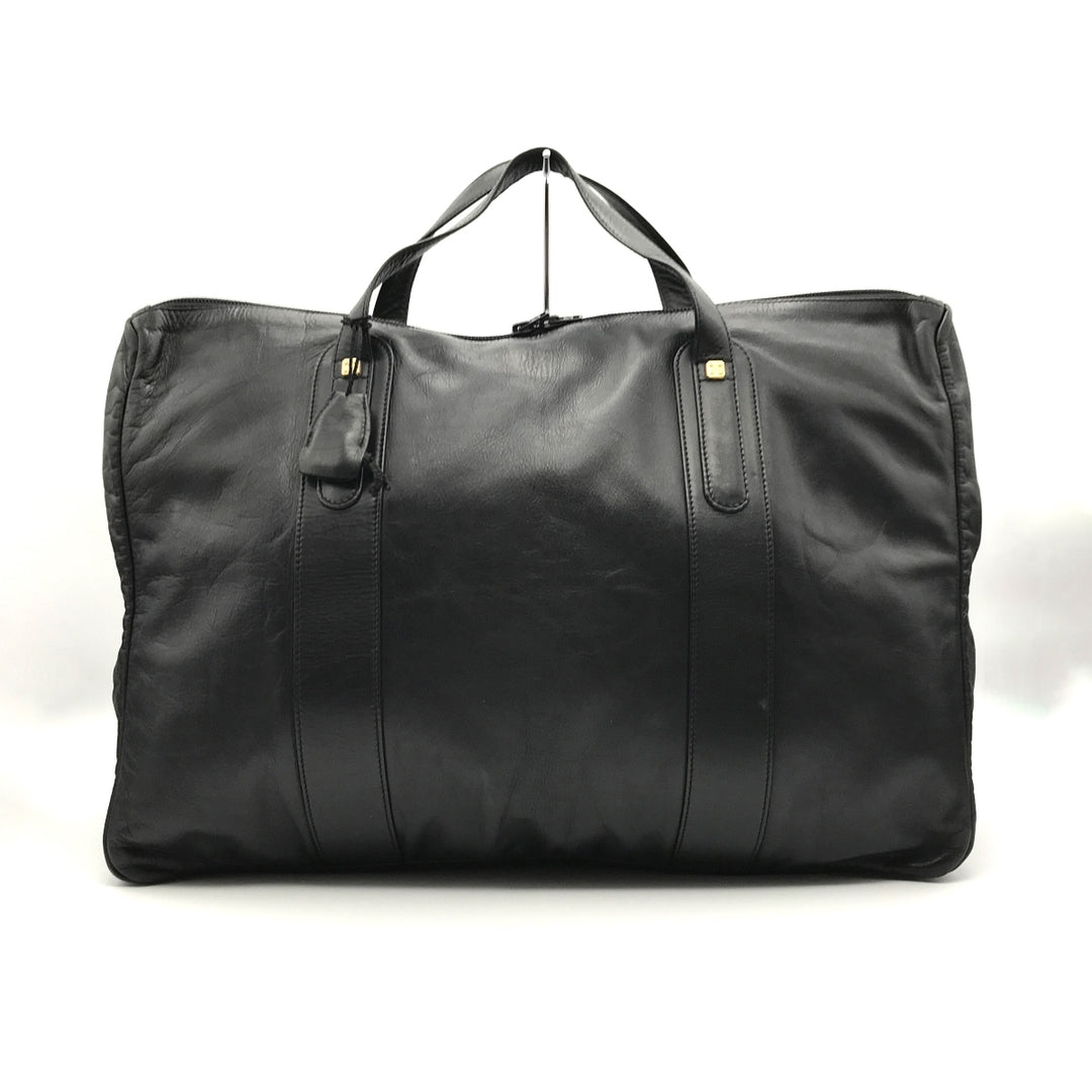 LOEWE ロエベ 
 ボストンバッグ 
レザー ブラック