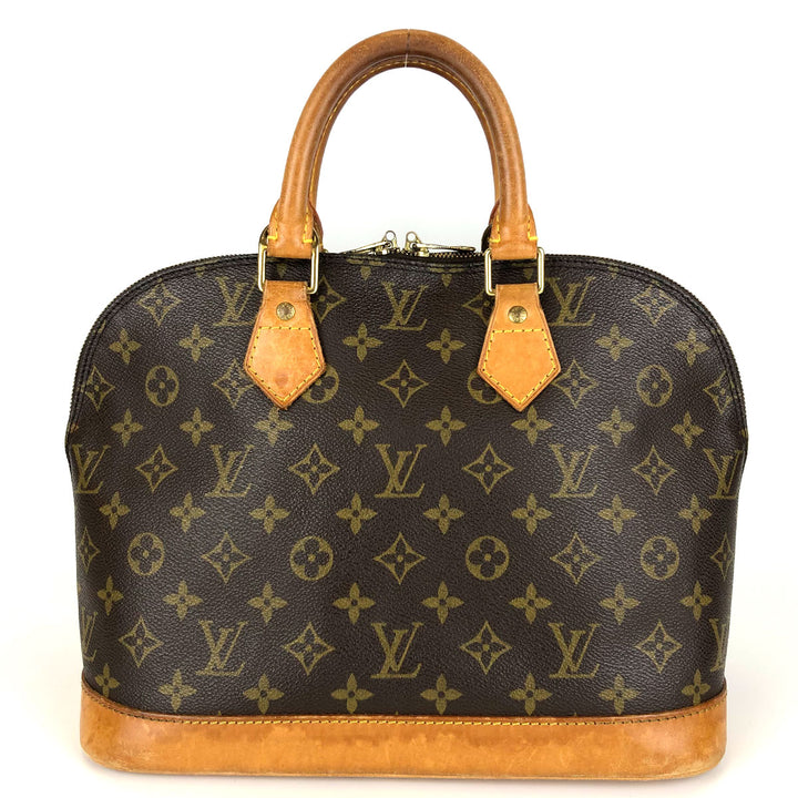 LOUIS VUITTON ルイ・ヴィトン 
 アルマ 旧タイプ M51130 ハンドバッグ 
モノグラムキャンバス/ヌメ革  ブラウン