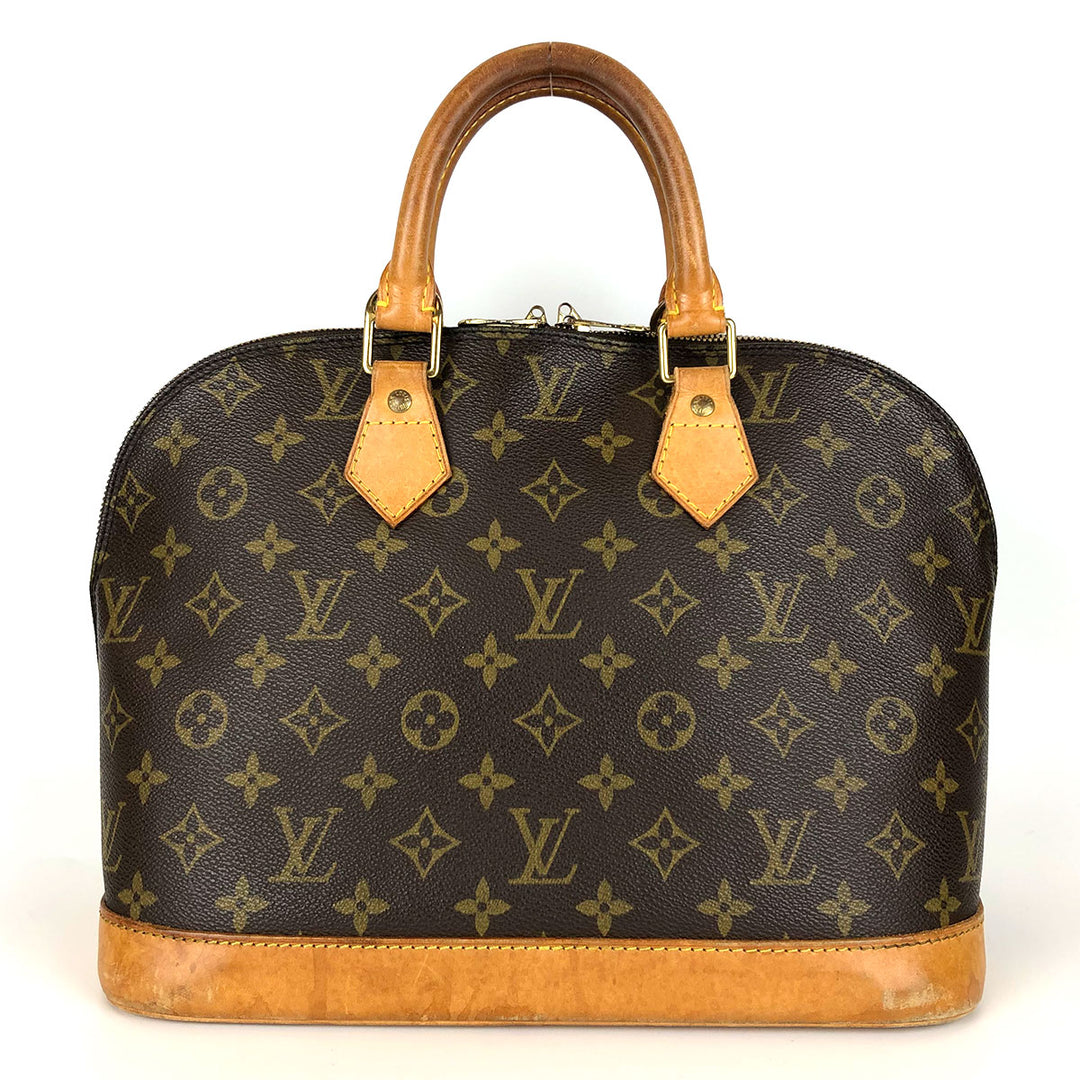 LOUIS VUITTON ルイ・ヴィトン 
 アルマ 旧タイプ M51130 ハンドバッグ 
モノグラムキャンバス/ヌメ革  ブラウン