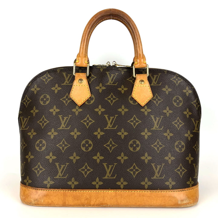 LOUIS VUITTON ルイ・ヴィトン 
 アルマ 旧タイプ M51130 ハンドバッグ 
モノグラムキャンバス/ヌメ革  ブラウン