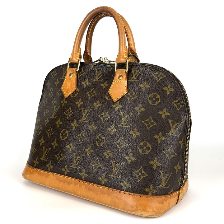 LOUIS VUITTON ルイ・ヴィトン 
 アルマ 旧タイプ M51130 ハンドバッグ 
モノグラムキャンバス/ヌメ革  ブラウン