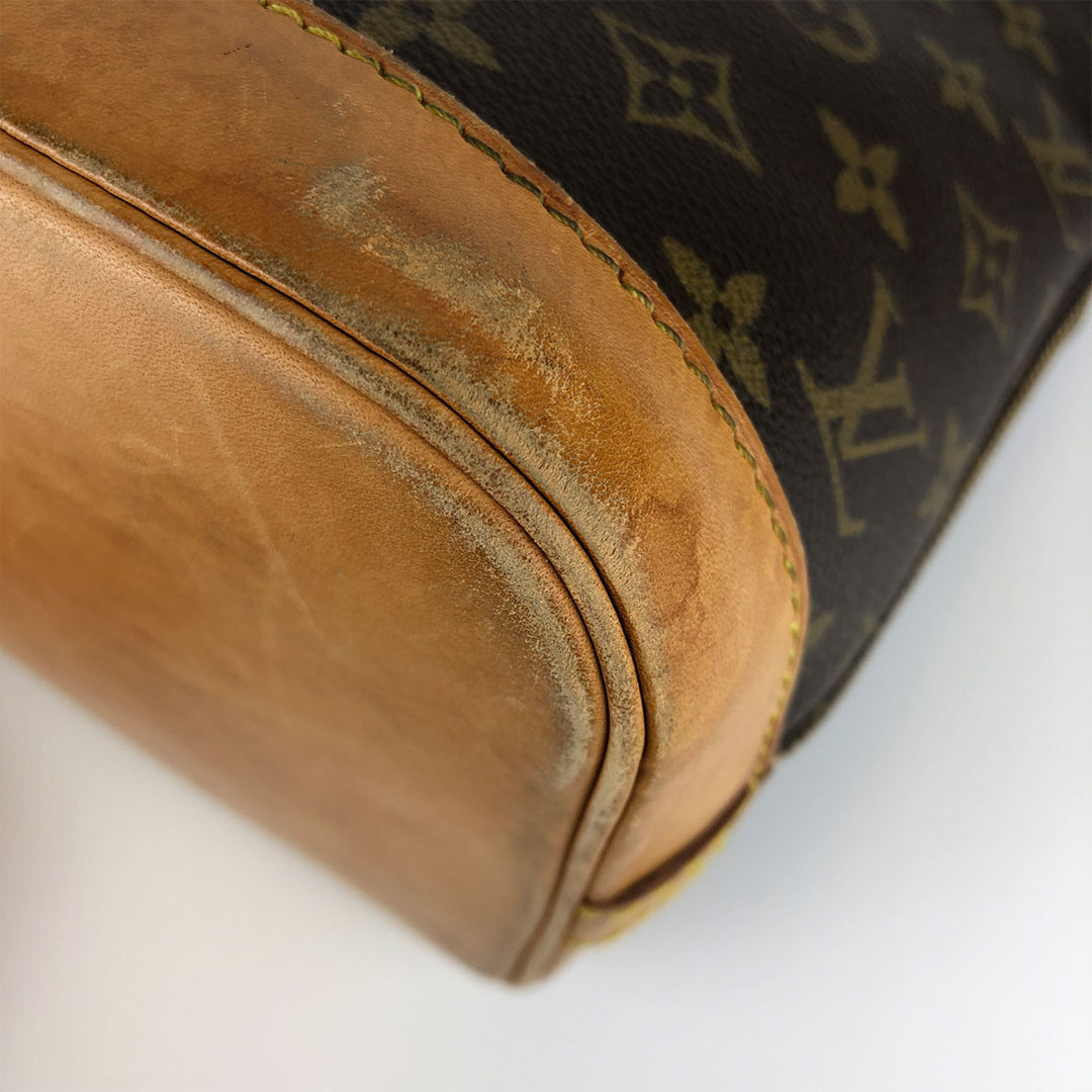 LOUIS VUITTON ルイ・ヴィトン 
 アルマ 旧タイプ M51130 ハンドバッグ 
モノグラムキャンバス/ヌメ革  ブラウン