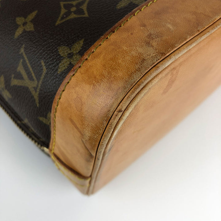 LOUIS VUITTON ルイ・ヴィトン 
 アルマ 旧タイプ M51130 ハンドバッグ 
モノグラムキャンバス/ヌメ革  ブラウン
