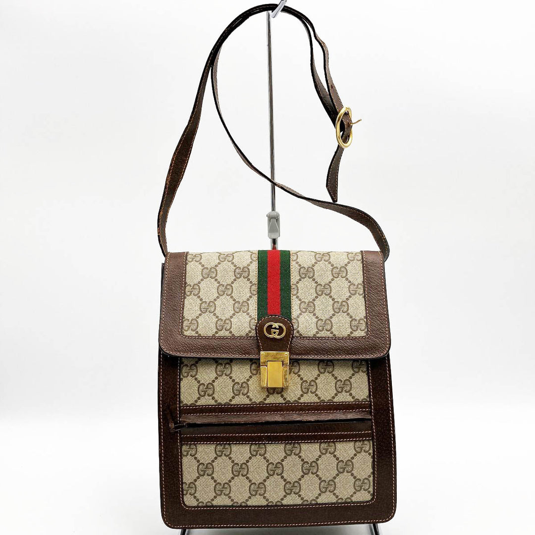 GUCCI グッチ 
 ショルダーバッグ 
GGスプリームキャンバス ブラウン
