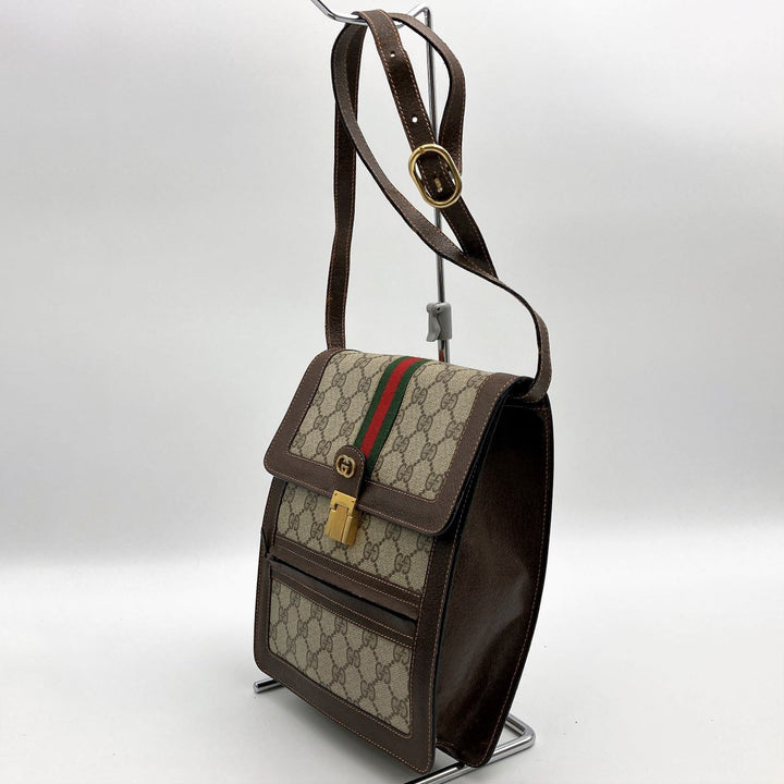 GUCCI グッチ 
 ショルダーバッグ 
GGスプリームキャンバス ブラウン
