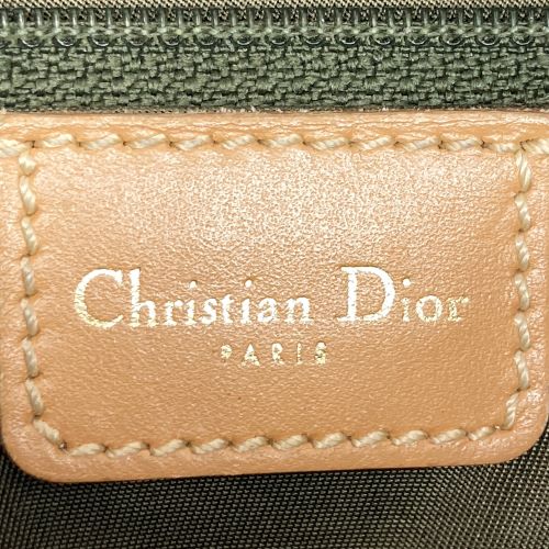 Christian Dior クリスチャンディオール 
 PZ0701 ハンドバッグ 
キャンバス グリーン