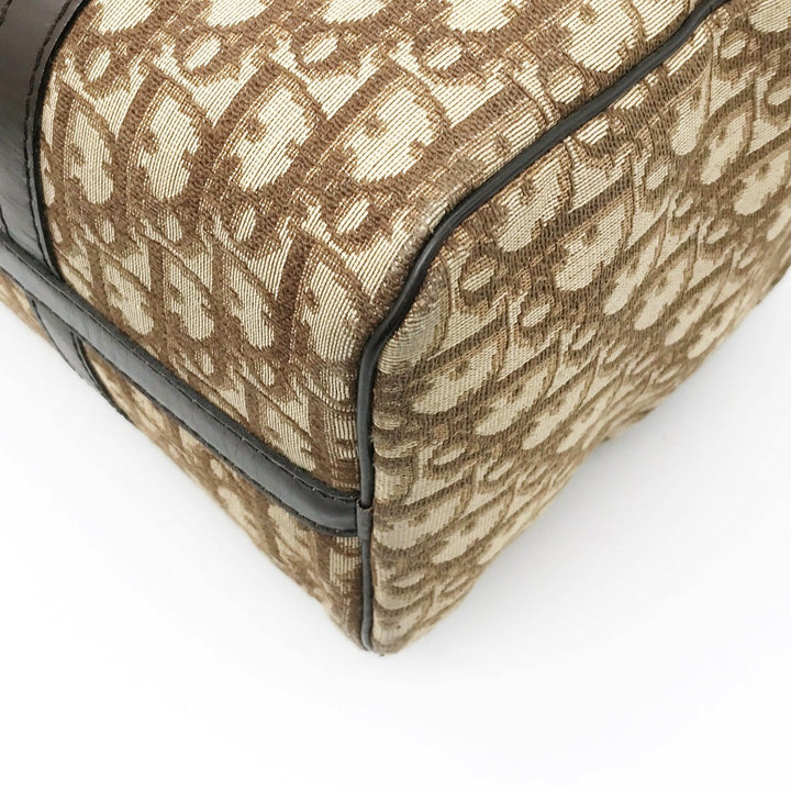 Christian Dior クリスチャンディオール 
 ハンドバッグ 
キャンバス/レザー  キャメル
